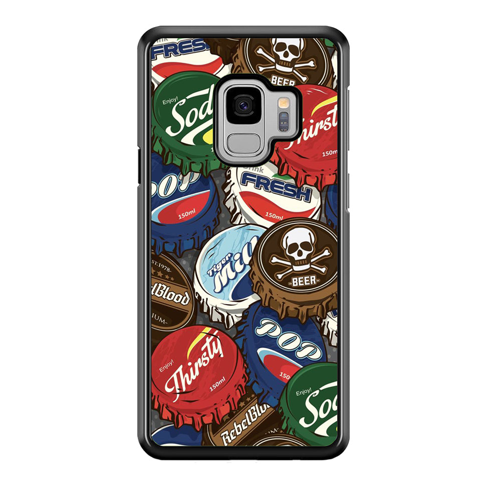 Bottle Cap Doodle Samsung Galaxy S9 Case-Phone Case-Tempered Glass Case-Altracase