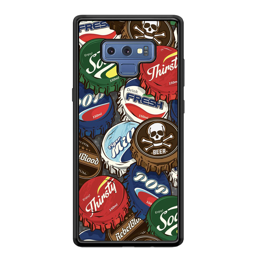 Bottle Cap Doodle Samsung Galaxy Note 9 Case-Phone Case-Tempered Glass Case-Altracase