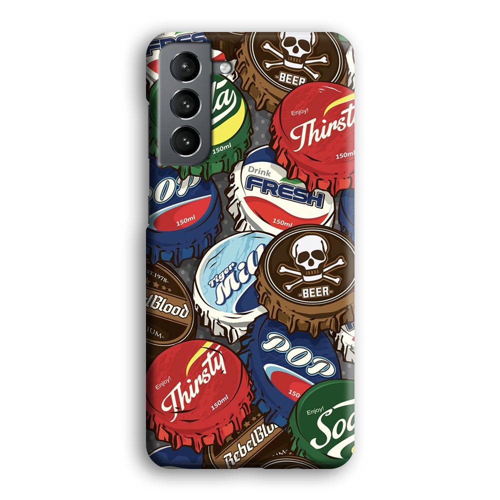 Bottle Cap Doodle Samsung Galaxy S21 Plus Case-Phone Case-3D Case-Altracase
