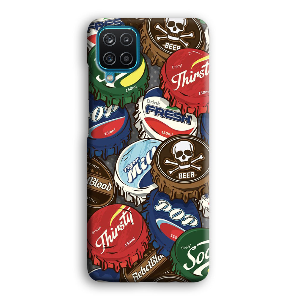 Bottle Cap Doodle Samsung Galaxy A12 Case-Phone Case-3D Case-Altracase