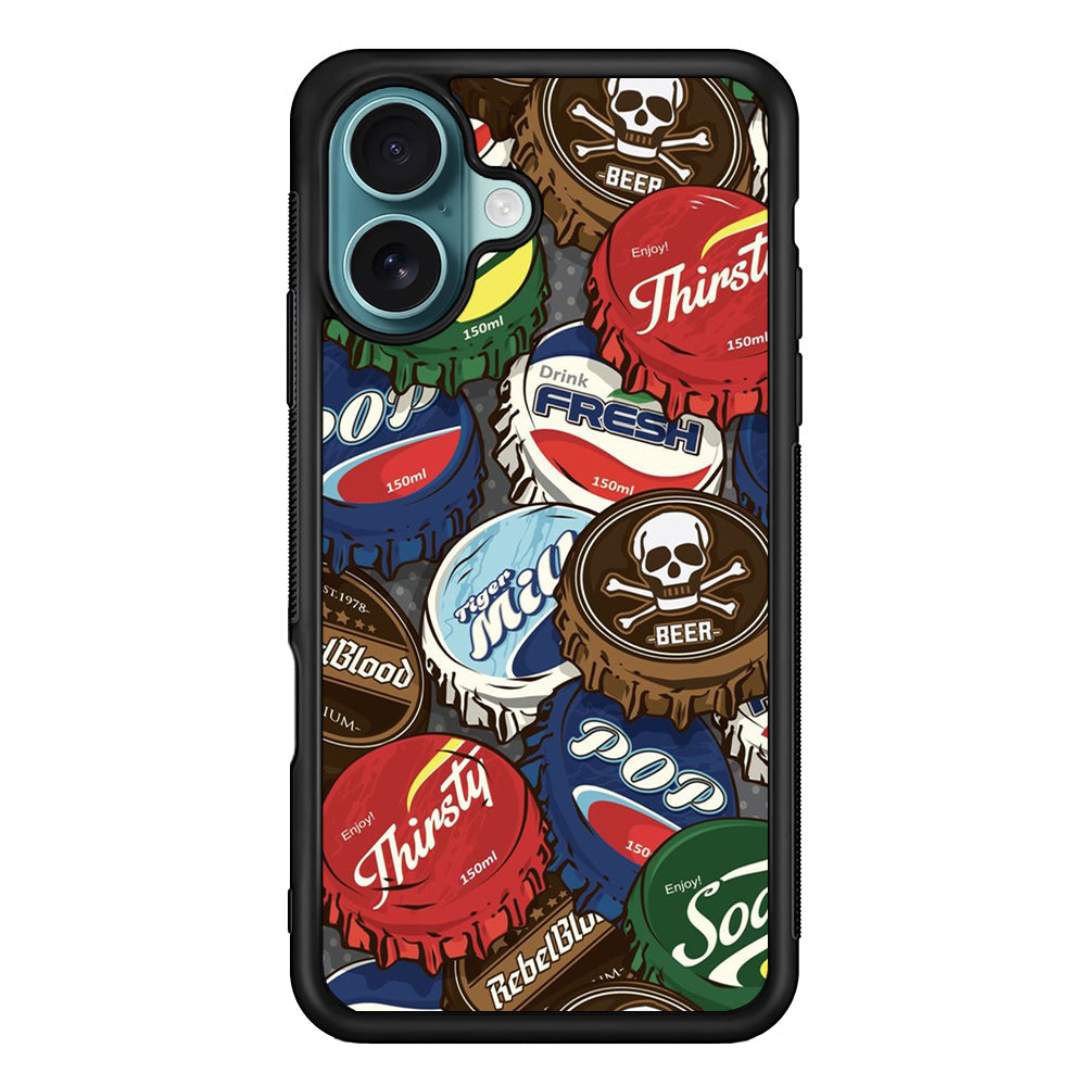 Bottle Cap Doodle iPhone 16 Plus Case - Altracase