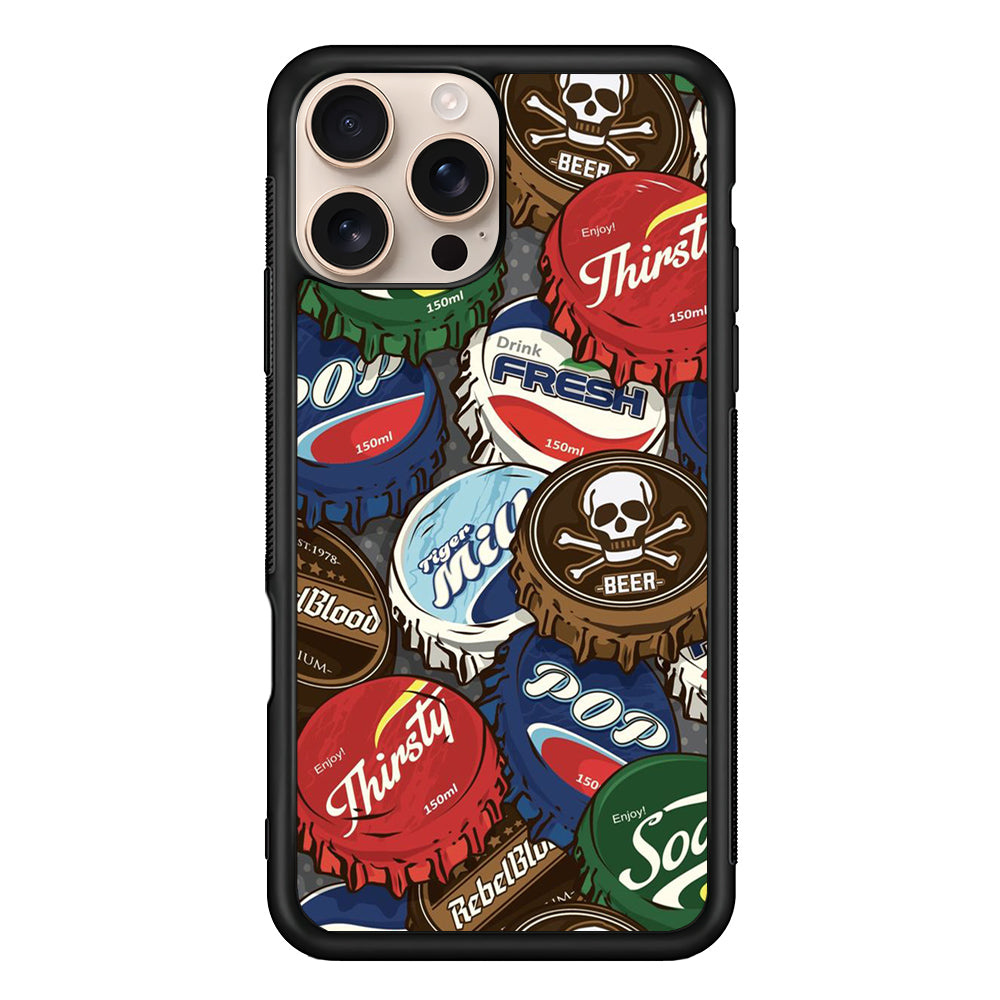 Bottle Cap Doodle iPhone 16 Pro Case - Altracase
