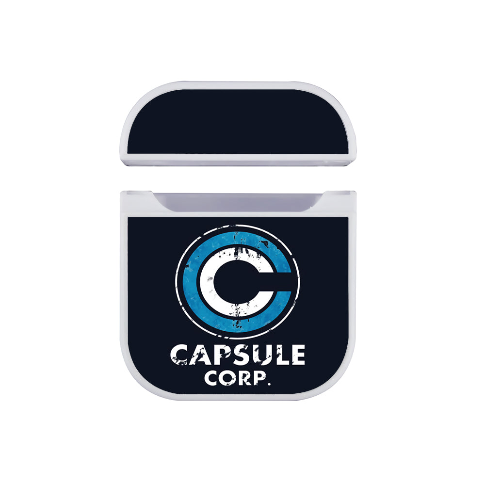 Capsule Corp Logo Dragon Ball Hard Plastic Case Cover For Apple Airpods-AirPod Case-White-Altracase