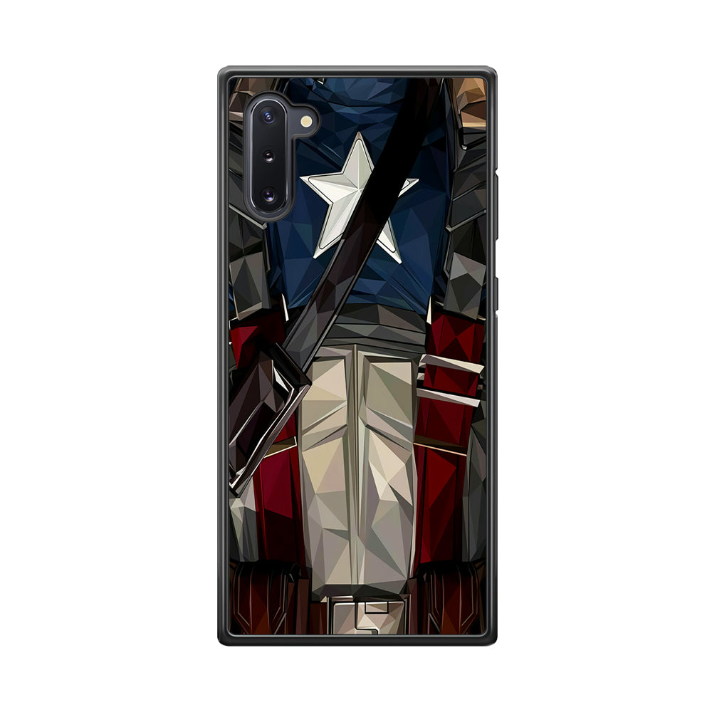 Captain America Costume Suit Samsung Galaxy Note 10 Case-Phone Case-Tempered Glass Case-Altracase