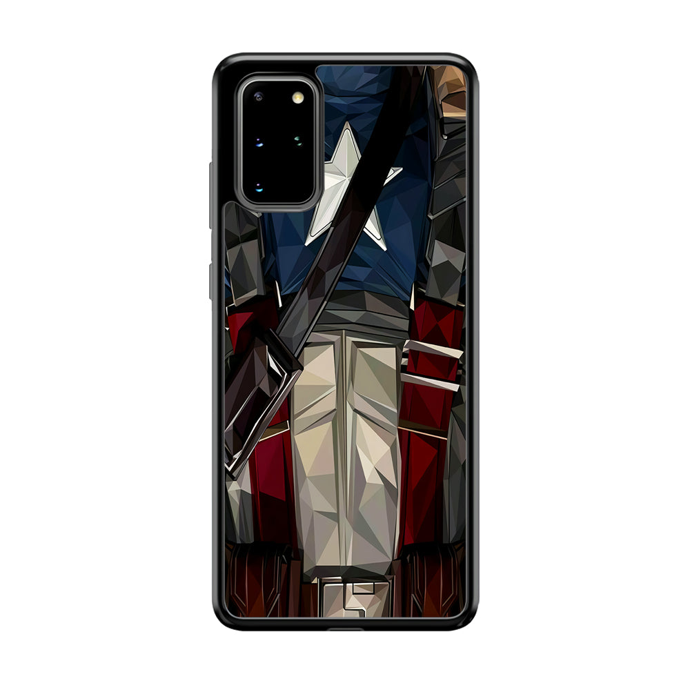 Captain America Costume Suit Samsung Galaxy S20 Plus Case-Phone Case-Tempered Glass Case-Altracase
