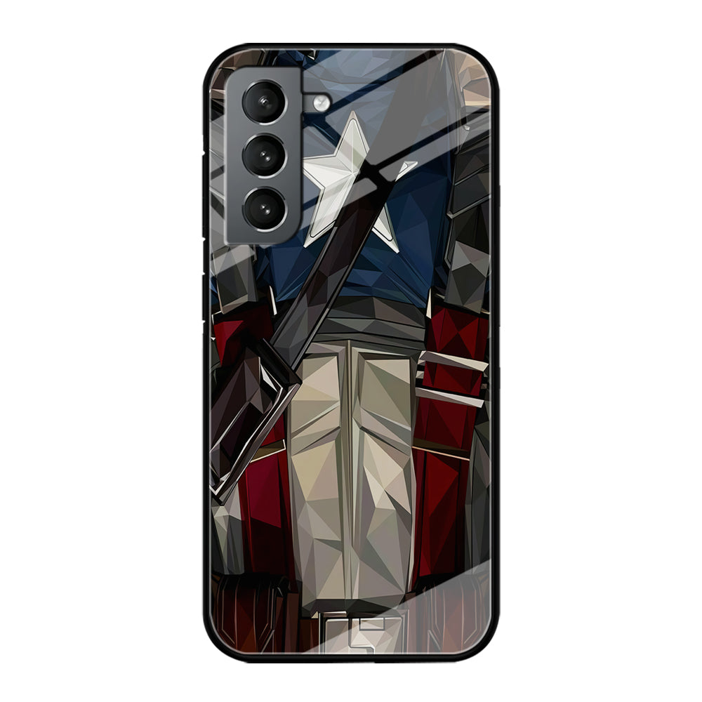 Captain America Costume Suit Samsung Galaxy S22 Plus Case-Phone Case-Tempered Glass Case-Altracase
