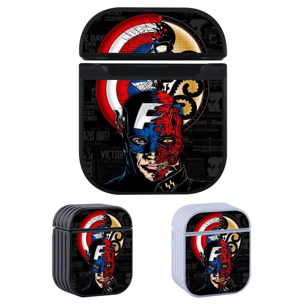Captain America VS Red Skull Hard Plastic Case Cover For Apple Airpods-AirPod Case-Altracase