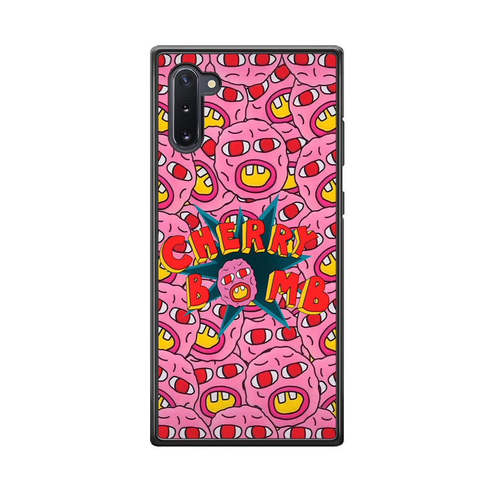 Cherry Bomb Face Sticker Samsung Galaxy Note 10 Case-Phone Case-Tempered Glass Case-Altracase