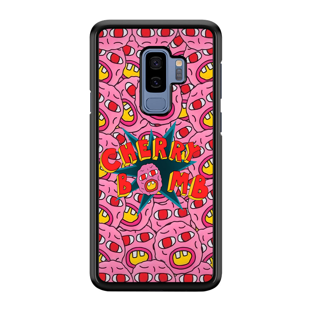 Cherry Bomb Face Sticker Samsung Galaxy S9 Plus Case-Phone Case-Tempered Glass Case-Altracase