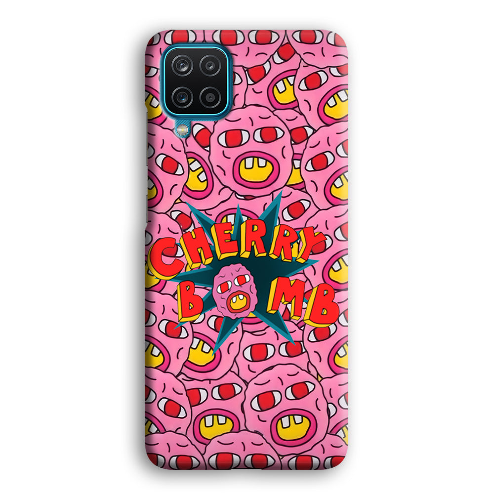Cherry Bomb Face Sticker Samsung Galaxy A12 Case-Phone Case-3D Case-Altracase