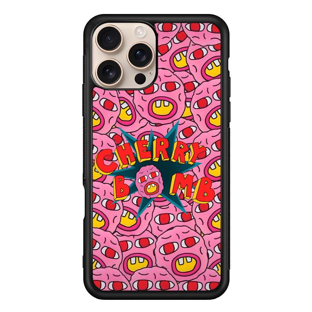 Cherry Bomb Face Sticker iPhone 16 Pro Max Case - Altracase