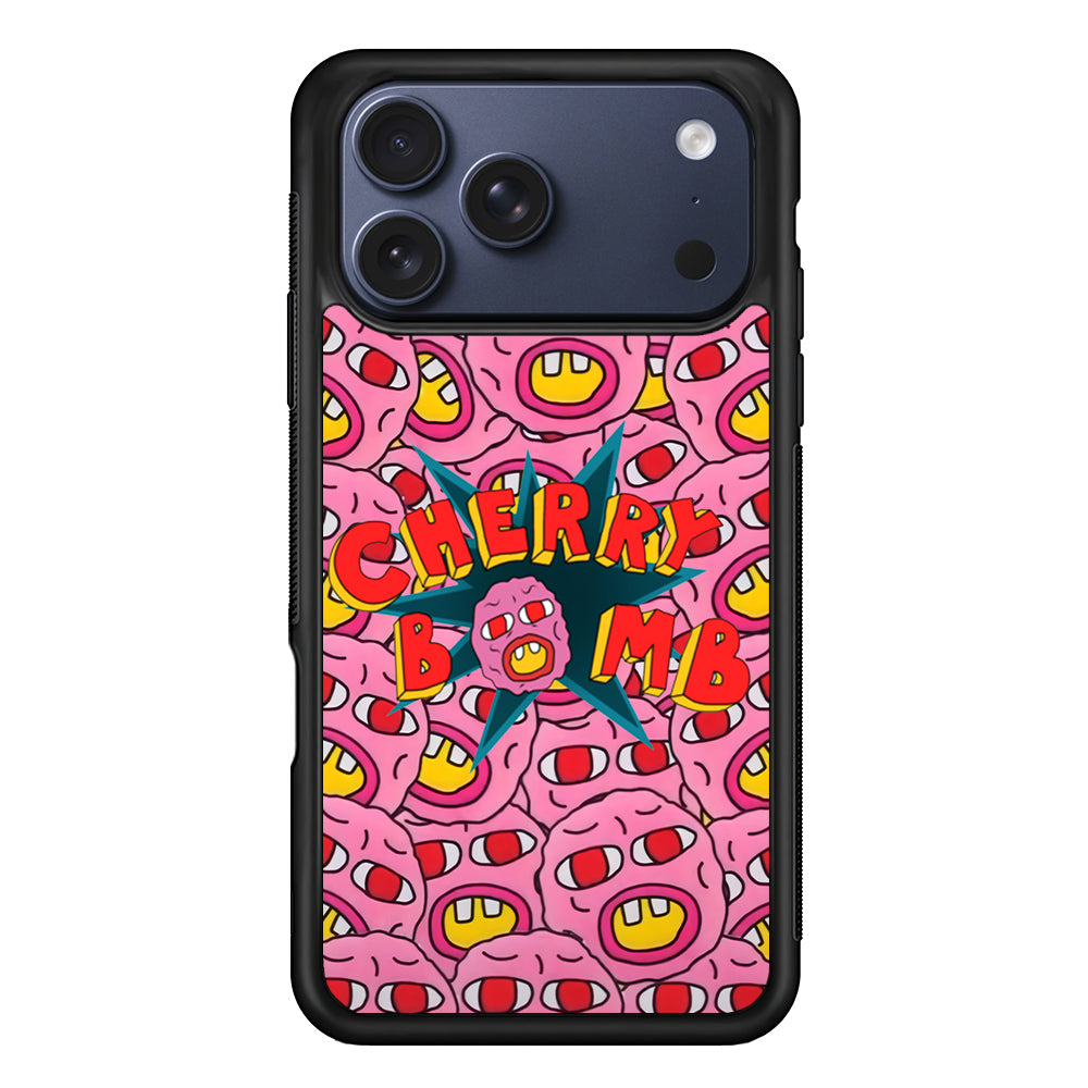 Cherry Bomb Face Sticker iPhone 17 Pro Case - Altracase