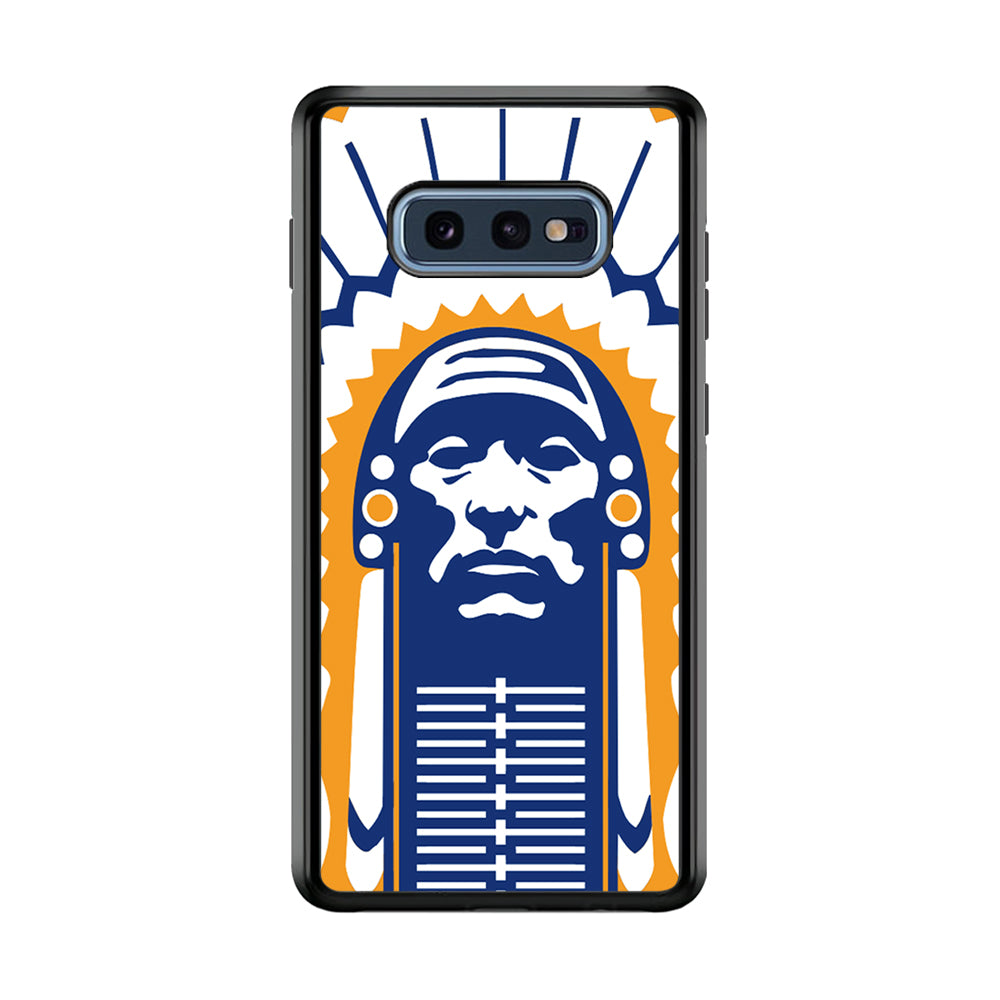 Chief Illiniwek Illinois Samsung Galaxy S10E Case-Phone Case-Rubber Black (2D Case)-Altracase