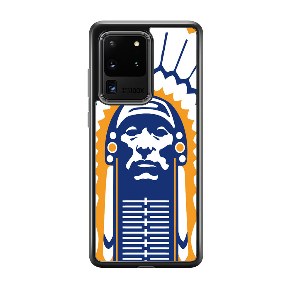 Chief Illiniwek Illinois Samsung Galaxy S20 Ultra Case-Phone Case-Tempered Glass Case-Altracase