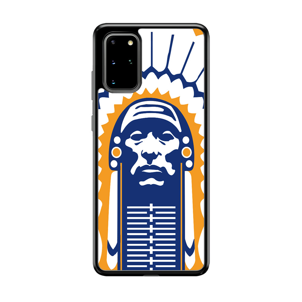 Chief Illiniwek Illinois Samsung Galaxy S20 Plus Case-Phone Case-Rubber Black (2D Case)-Altracase