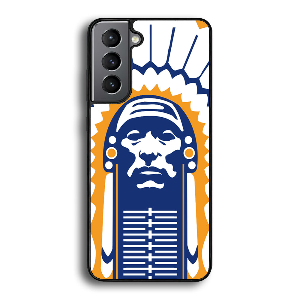 Chief Illiniwek Illinois Samsung Galaxy S21 Plus Case-Phone Case-Rubber Black (2D Case)-Altracase