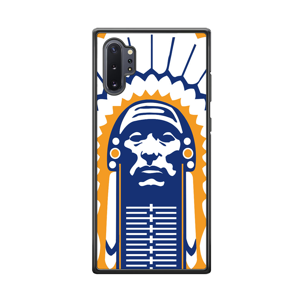 Chief Illiniwek Illinois Samsung Galaxy Note 10 Plus Case-Phone Case-Rubber Black (2D Case)-Altracase