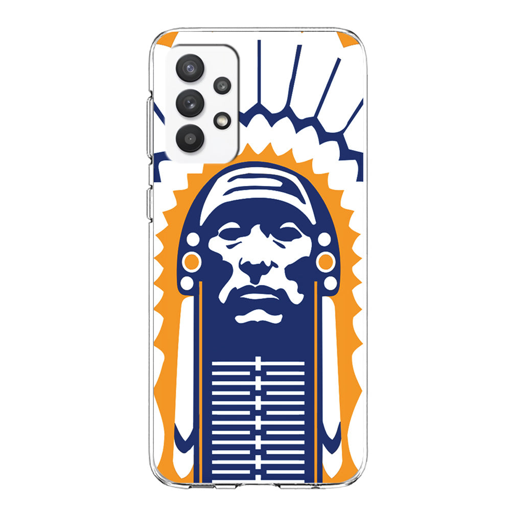 Chief Illiniwek Illinois Samsung Galaxy A32 Case-Phone Case-Clear Soft Case-Altracase