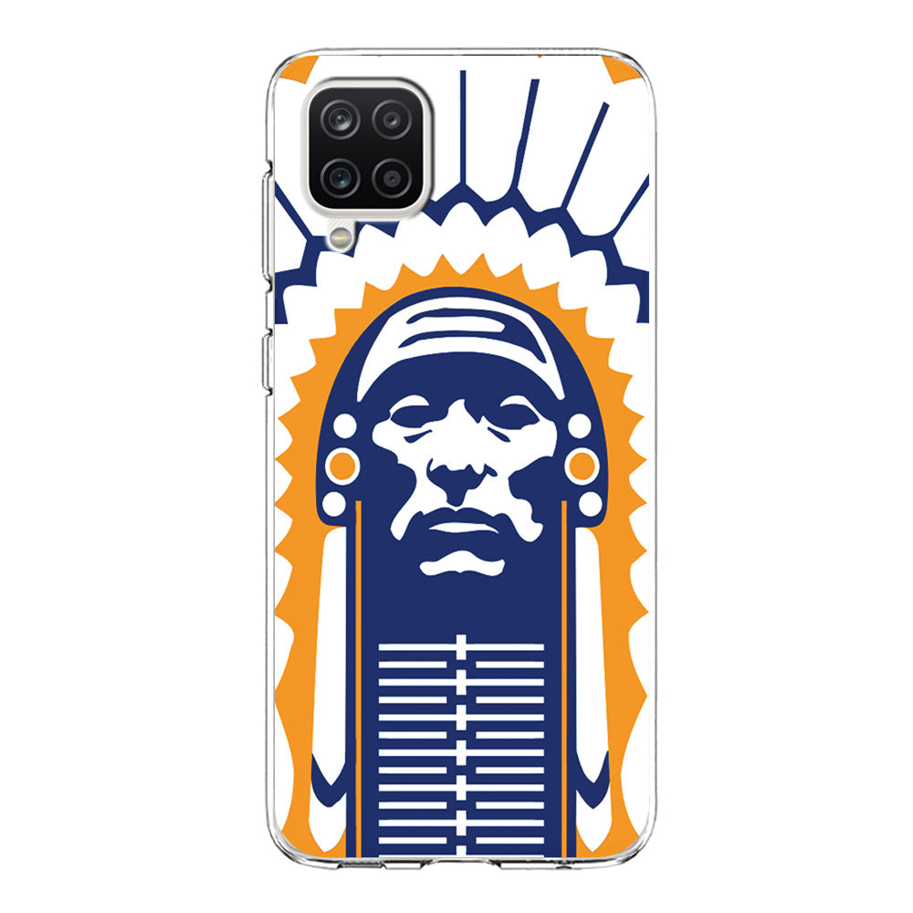 Chief Illiniwek Illinois Samsung Galaxy A12 Case-Phone Case-Clear Soft Case-Altracase