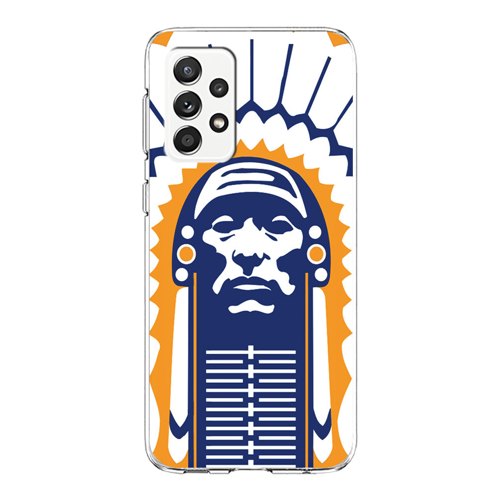 Chief Illiniwek Illinois Samsung Galaxy A72 Case-Phone Case-Clear Soft Case-Altracase