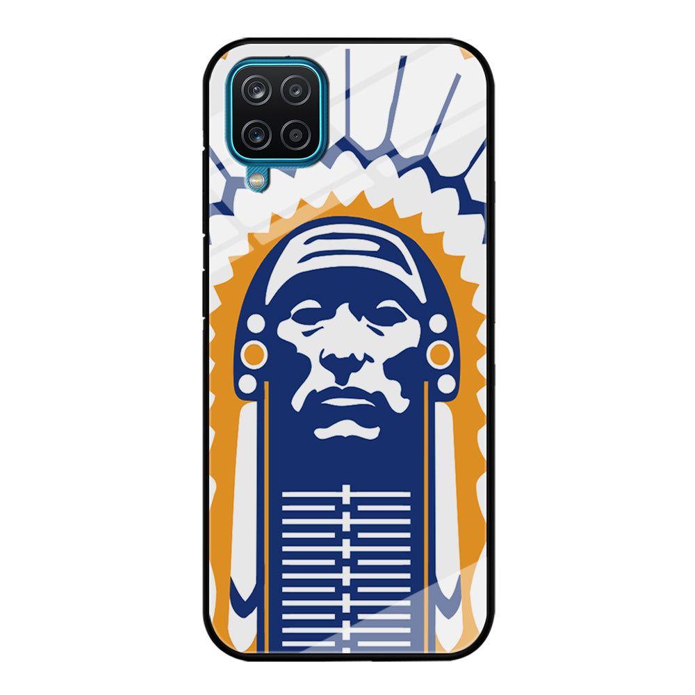 Chief Illiniwek Illinois Samsung Galaxy A12 Case-Phone Case-Tempered Glass Case-Altracase