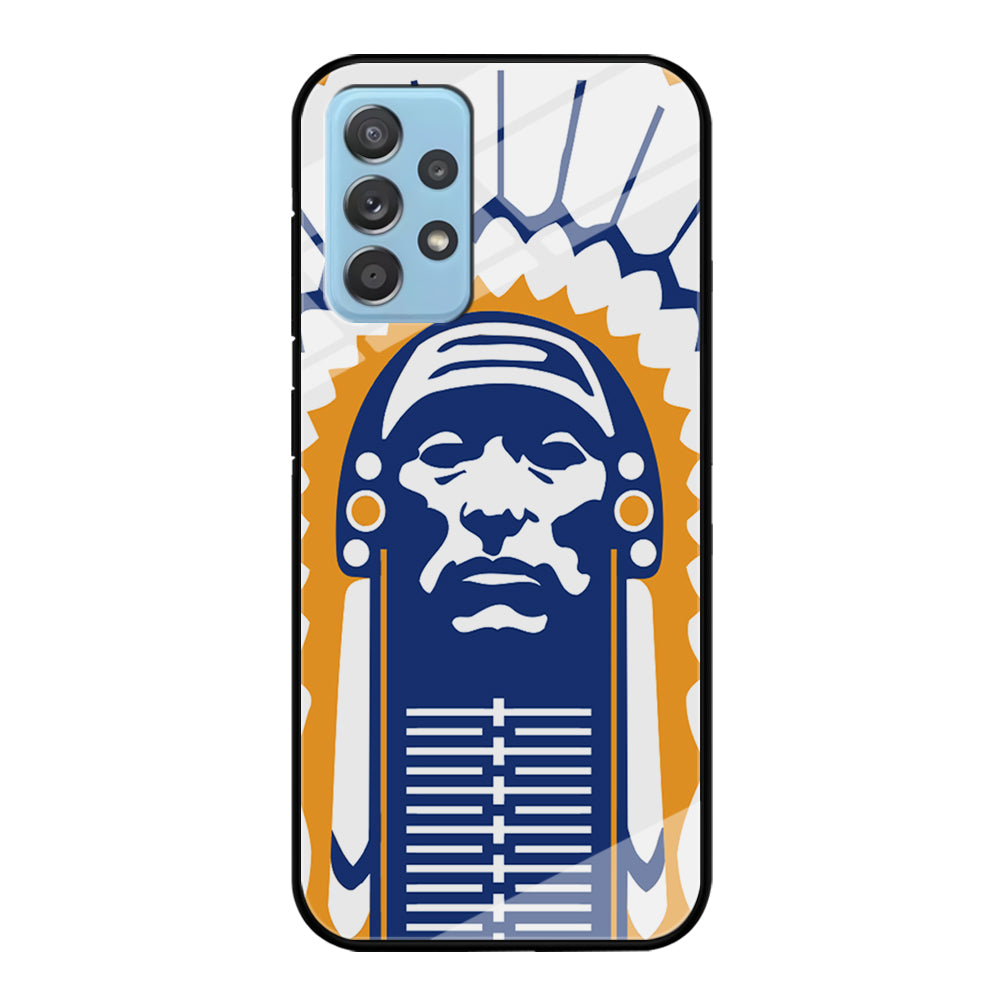 Chief Illiniwek Illinois Samsung Galaxy A72 Case-Phone Case-Tempered Glass Case-Altracase