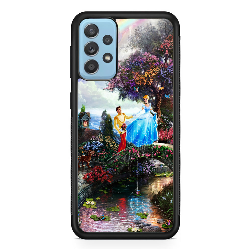 Cinderella Wishes Upon A Dream Samsung Galaxy A72 Case-Phone Case-Rubber Black (2D Case)-Altracase
