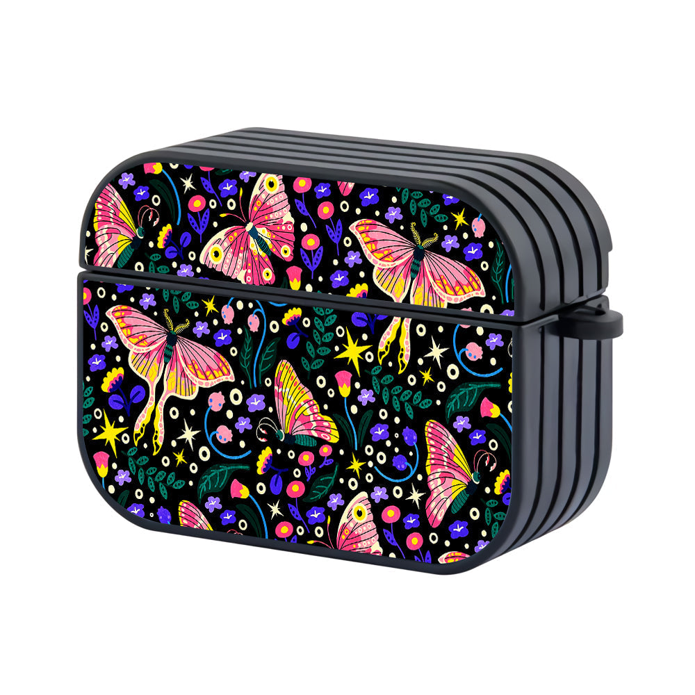 Colorful Butterfly and Floral Pattern Apple AirPods Pro 3 Case - Altracase