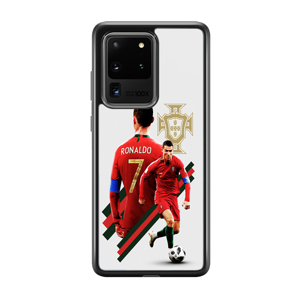 Cristiano Ronaldo Portugal Samsung Galaxy S20 Ultra Case-Phone Case-Tempered Glass Case-Altracase