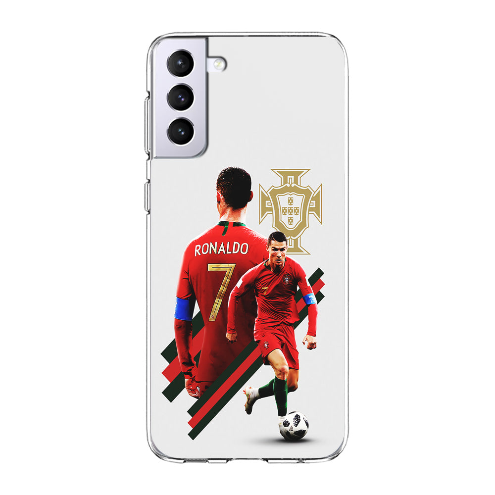 Cristiano Ronaldo Portugal Samsung Galaxy S21 Plus Case-Phone Case-Clear Soft Case-Altracase