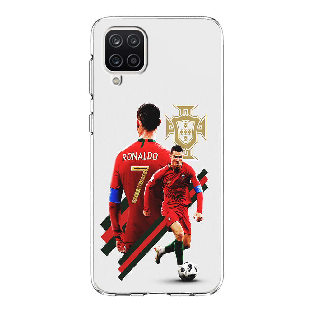Cristiano Ronaldo Portugal Samsung Galaxy A12 Case-Phone Case-Clear Soft Case-Altracase