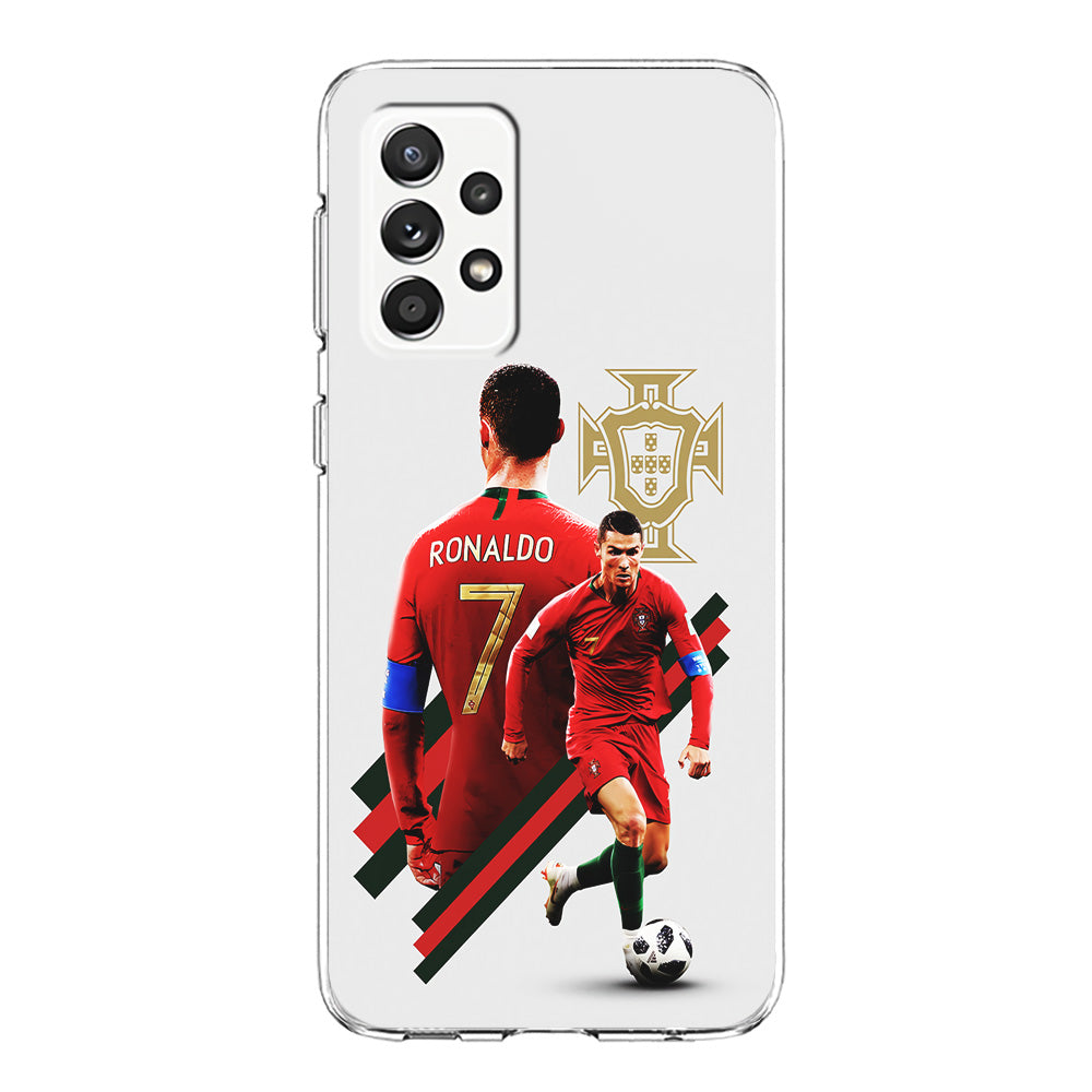 Cristiano Ronaldo Portugal Samsung Galaxy A72 Case-Phone Case-Clear Soft Case-Altracase
