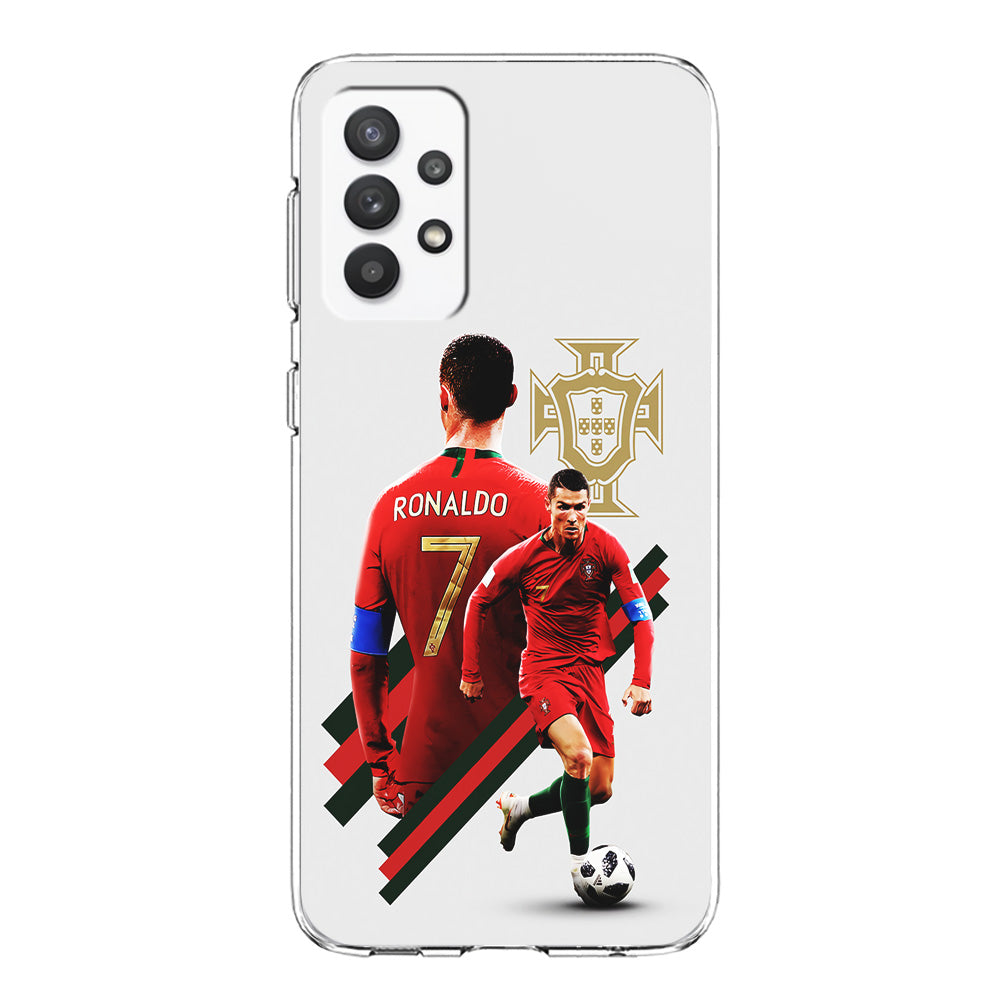 Cristiano Ronaldo Portugal Samsung Galaxy A32 Case-Phone Case-Clear Soft Case-Altracase