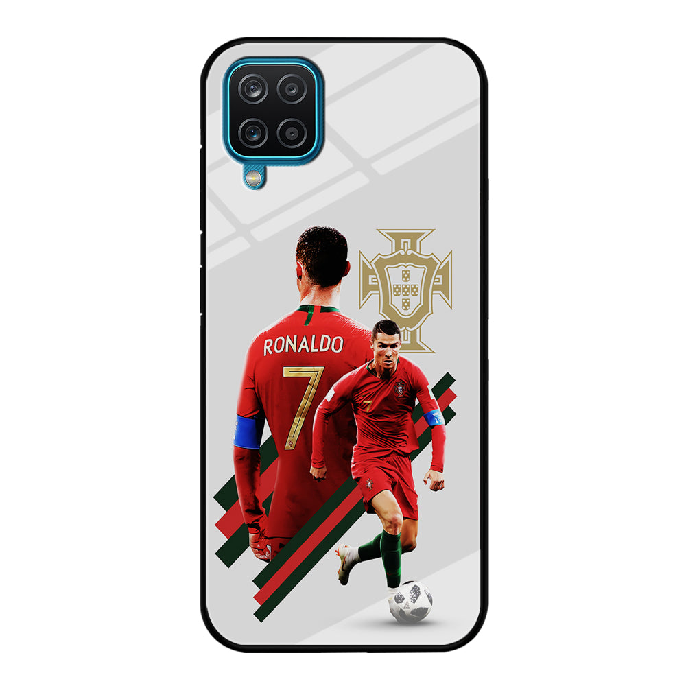 Cristiano Ronaldo Portugal Samsung Galaxy A12 Case-Phone Case-Tempered Glass Case-Altracase