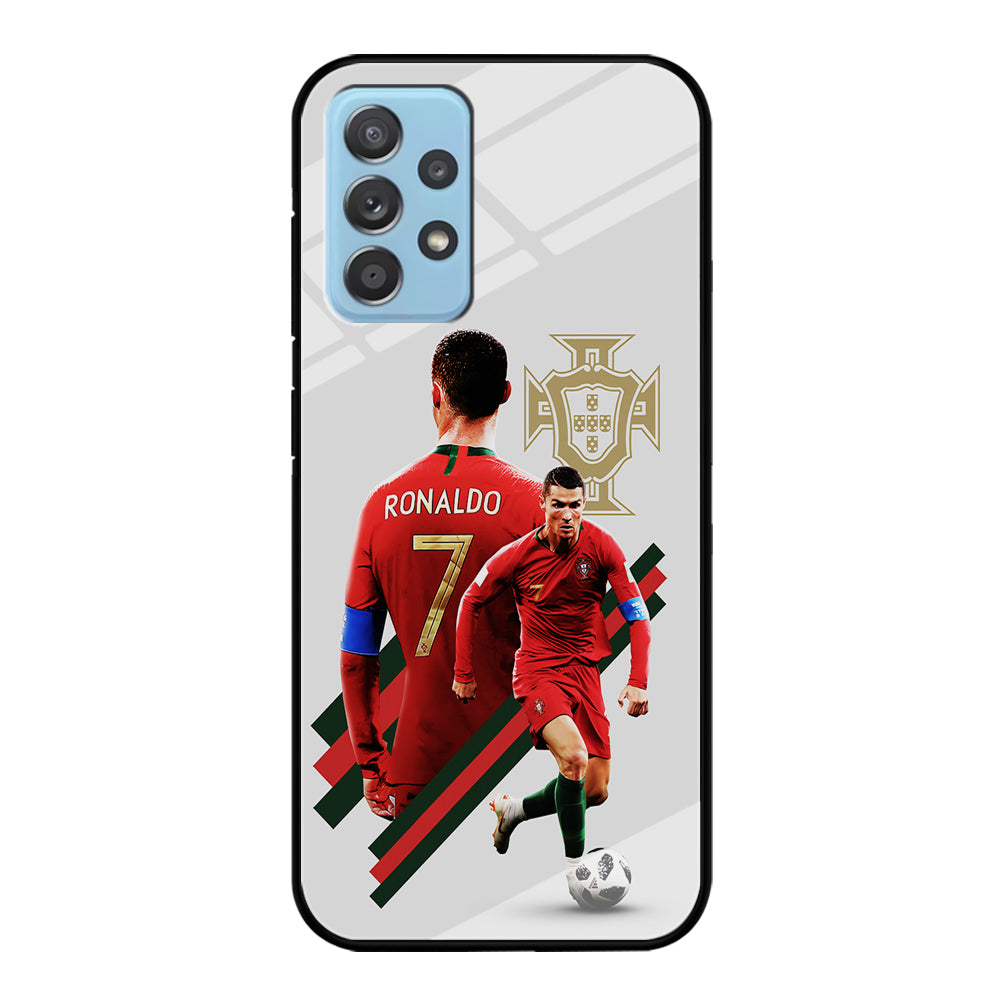 Cristiano Ronaldo Portugal Samsung Galaxy A72 Case-Phone Case-Tempered Glass Case-Altracase