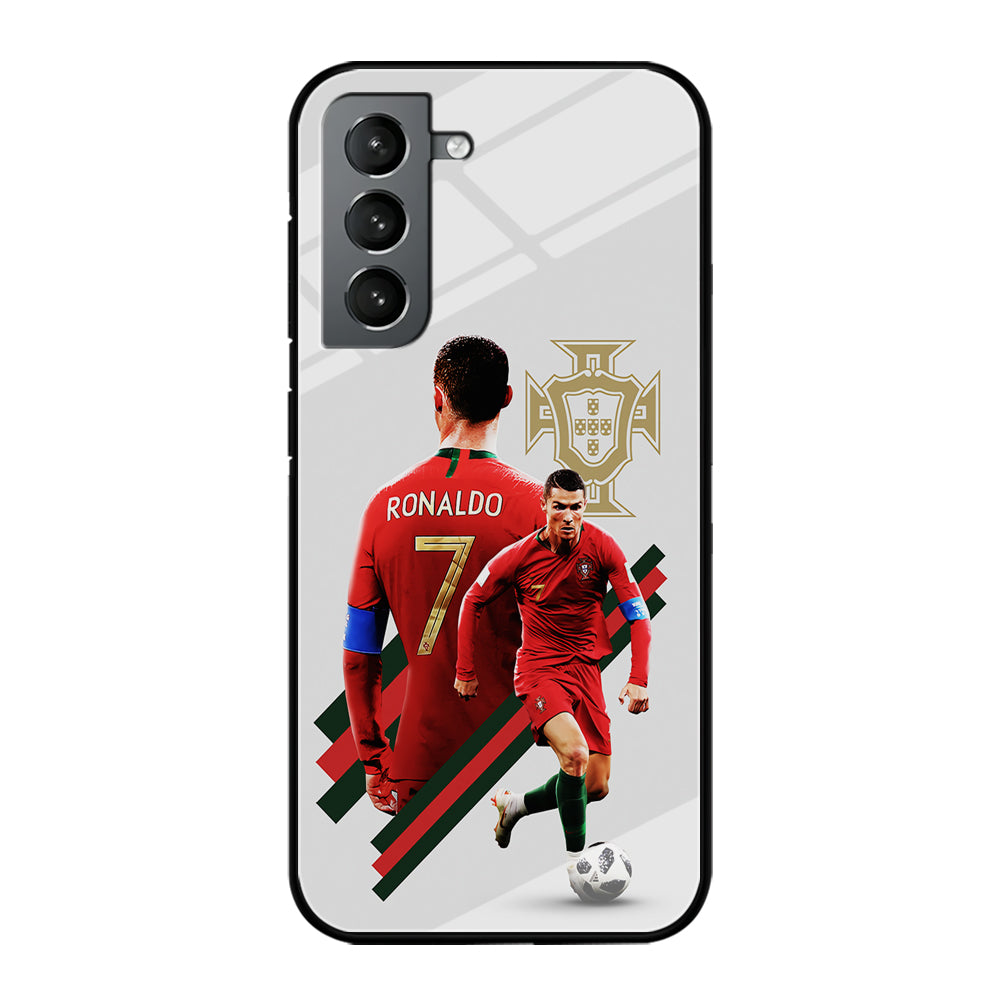 Cristiano Ronaldo Portugal Samsung Galaxy S21 Plus Case-Phone Case-Tempered Glass Case-Altracase