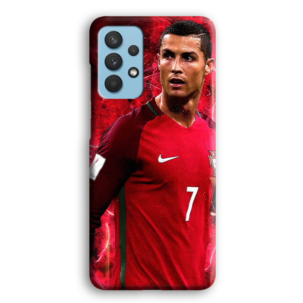 Cristiano Ronaldo Red Aesthetic Samsung Galaxy A32 Case-Phone Case-3D Case-Altracase