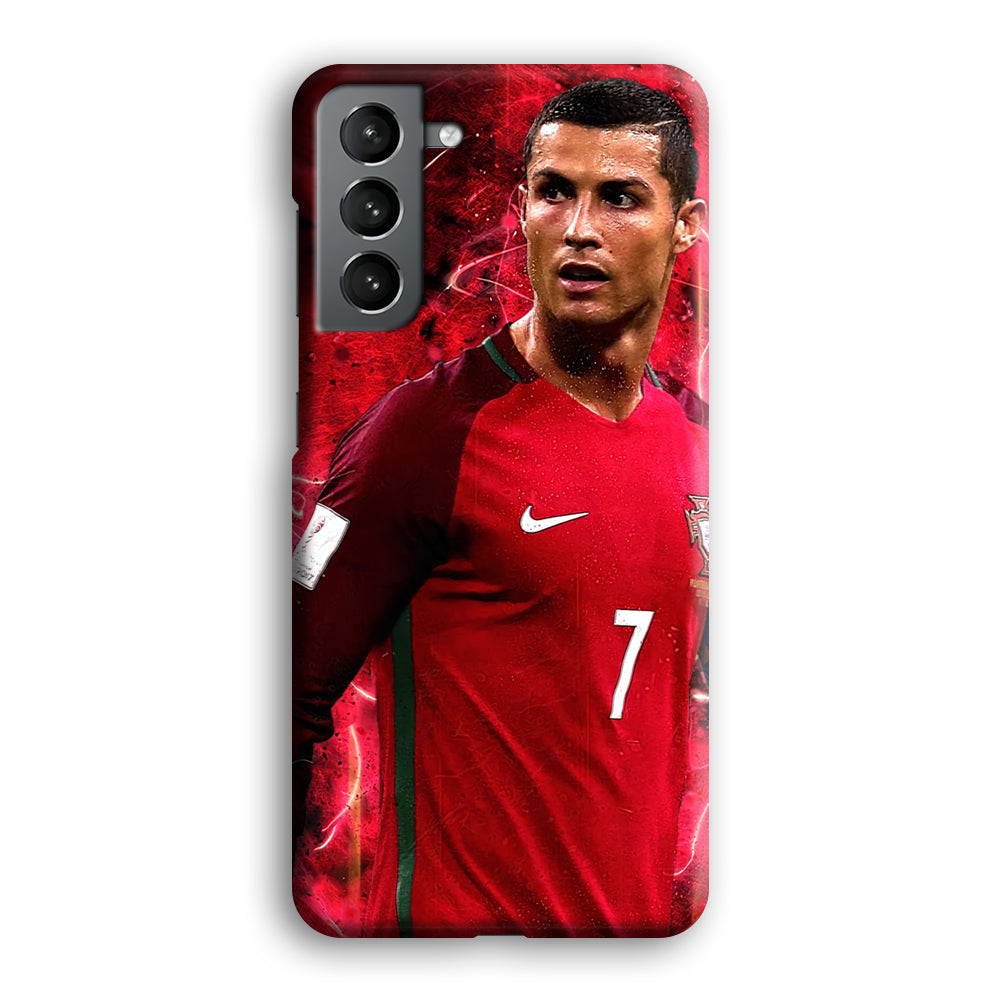 Cristiano Ronaldo Red Aesthetic Samsung Galaxy S21 Plus Case-Phone Case-3D Case-Altracase