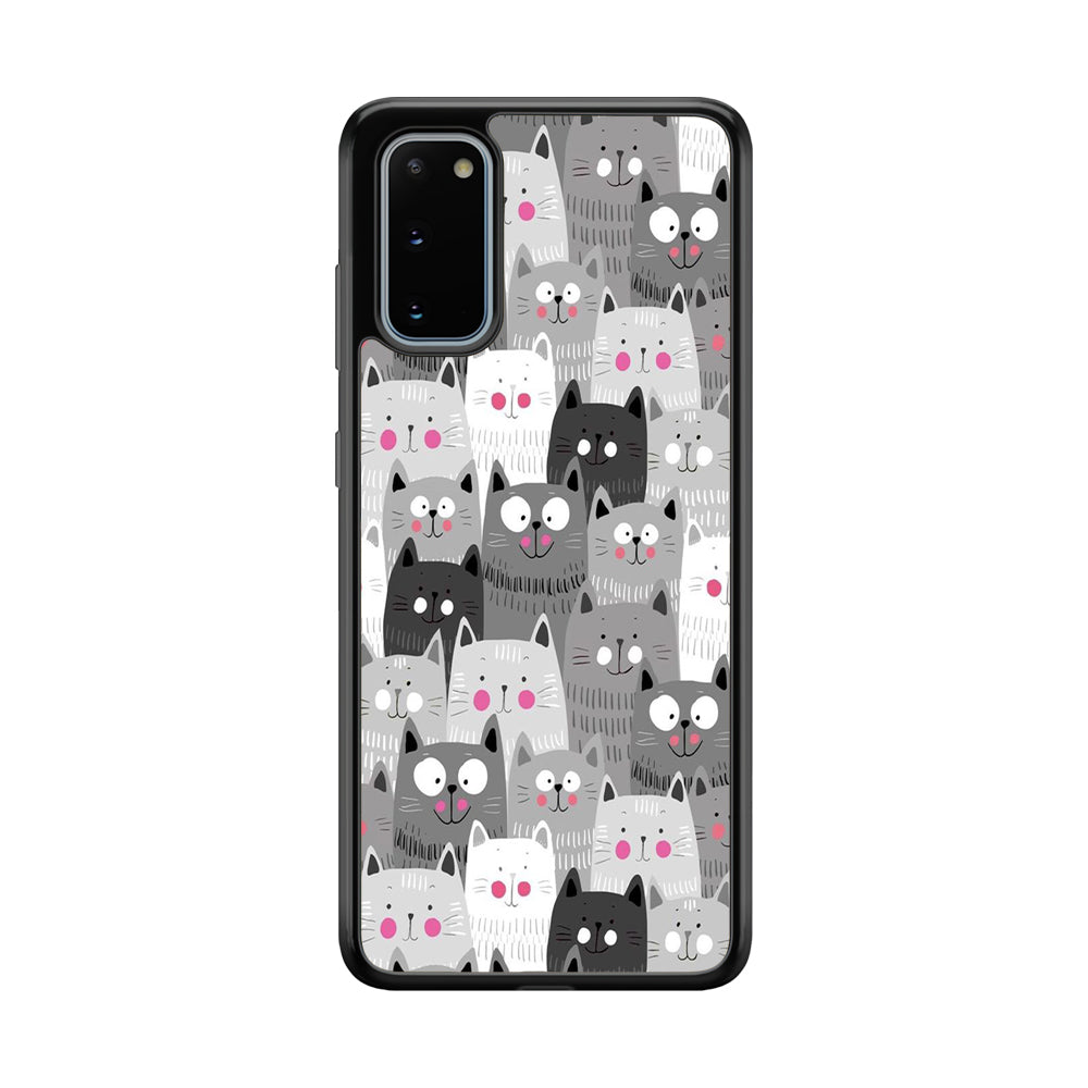 Cute Cat 001 Samsung Galaxy S20 Case-Phone Case-Tempered Glass Case-Altracase
