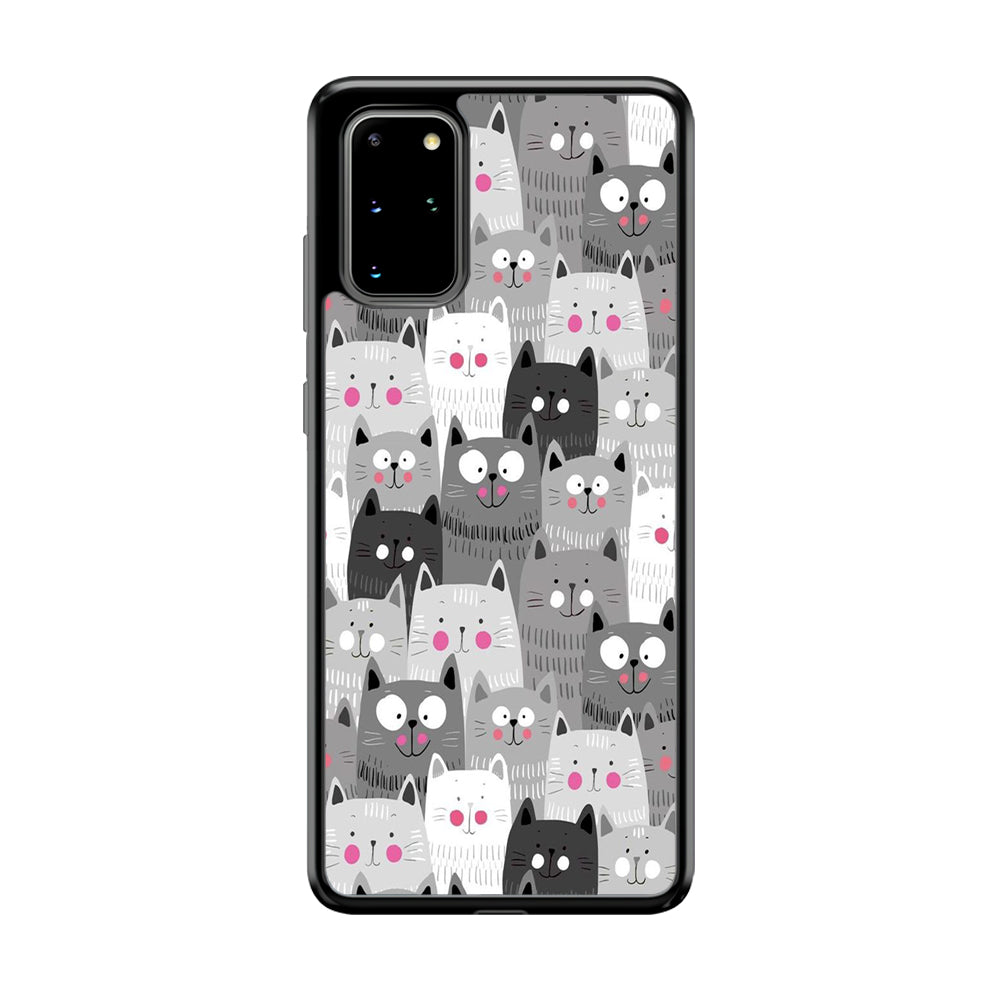Cute Cat 001 Samsung Galaxy S20 Plus Case-Phone Case-Tempered Glass Case-Altracase