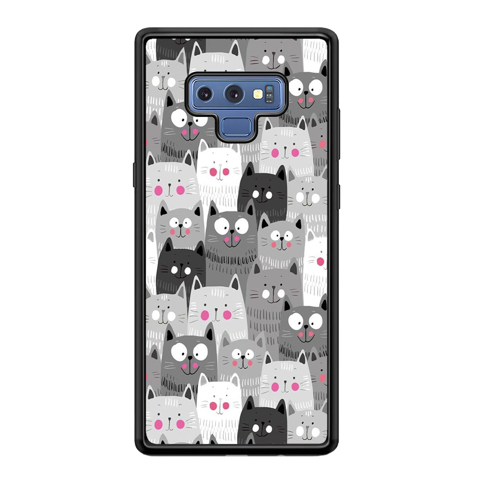 Cute Cat 001 Samsung Galaxy Note 9 Case-Phone Case-Tempered Glass Case-Altracase