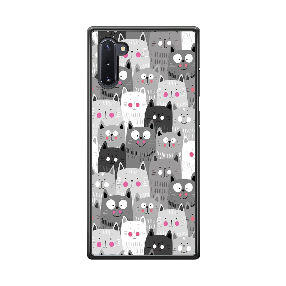 Cute Cat 001 Samsung Galaxy Note 10 Case-Phone Case-Tempered Glass Case-Altracase