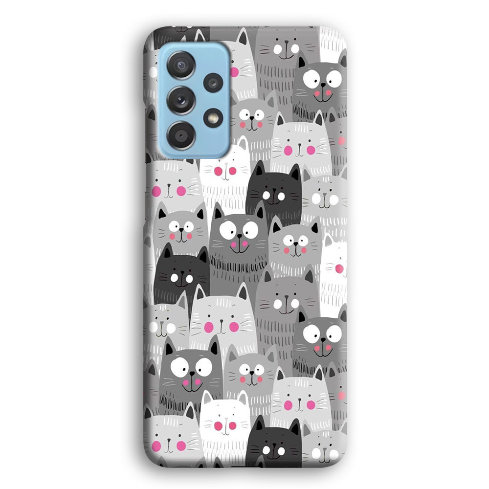 Cute Cat 001 Samsung Galaxy A52 Case-Phone Case-3D Case-Altracase