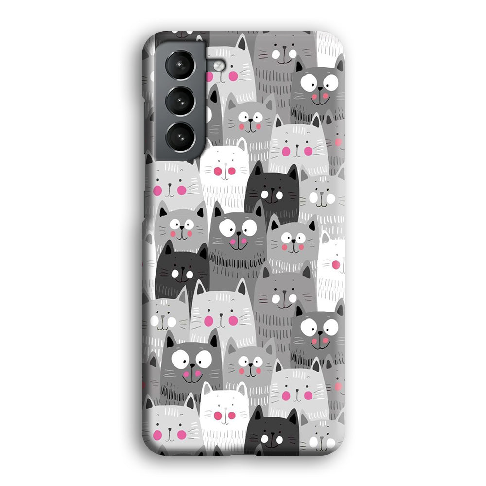 Cute Cat 001 Samsung Galaxy S21 Plus Case-Phone Case-3D Case-Altracase