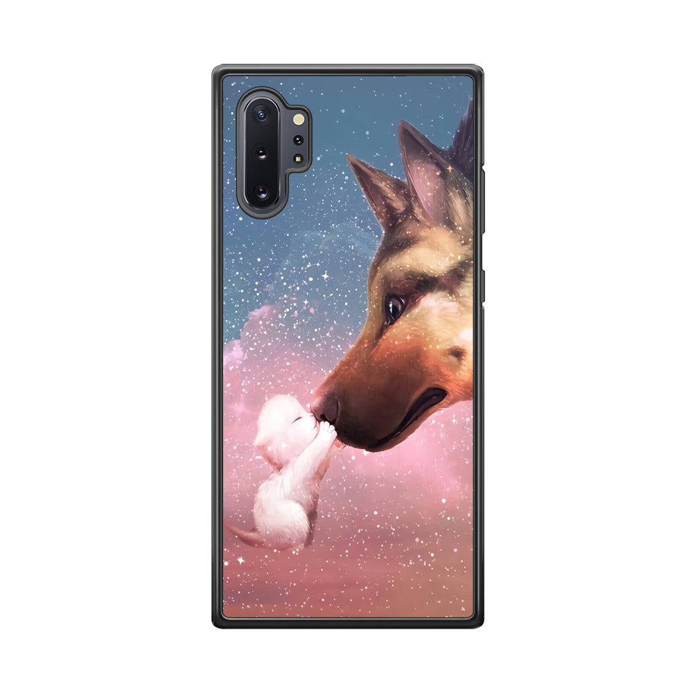 Cute Cat Kiss Dog Samsung Galaxy Note 10 Plus Case-Phone Case-Tempered Glass Case-Altracase