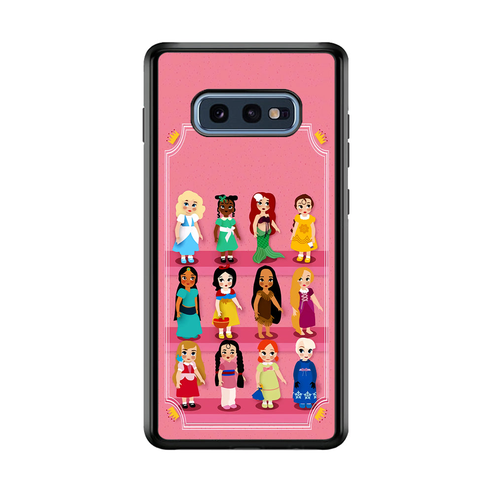 Cute Disney Princess Samsung Galaxy S10E Case-Phone Case-Rubber Black (2D Case)-Altracase