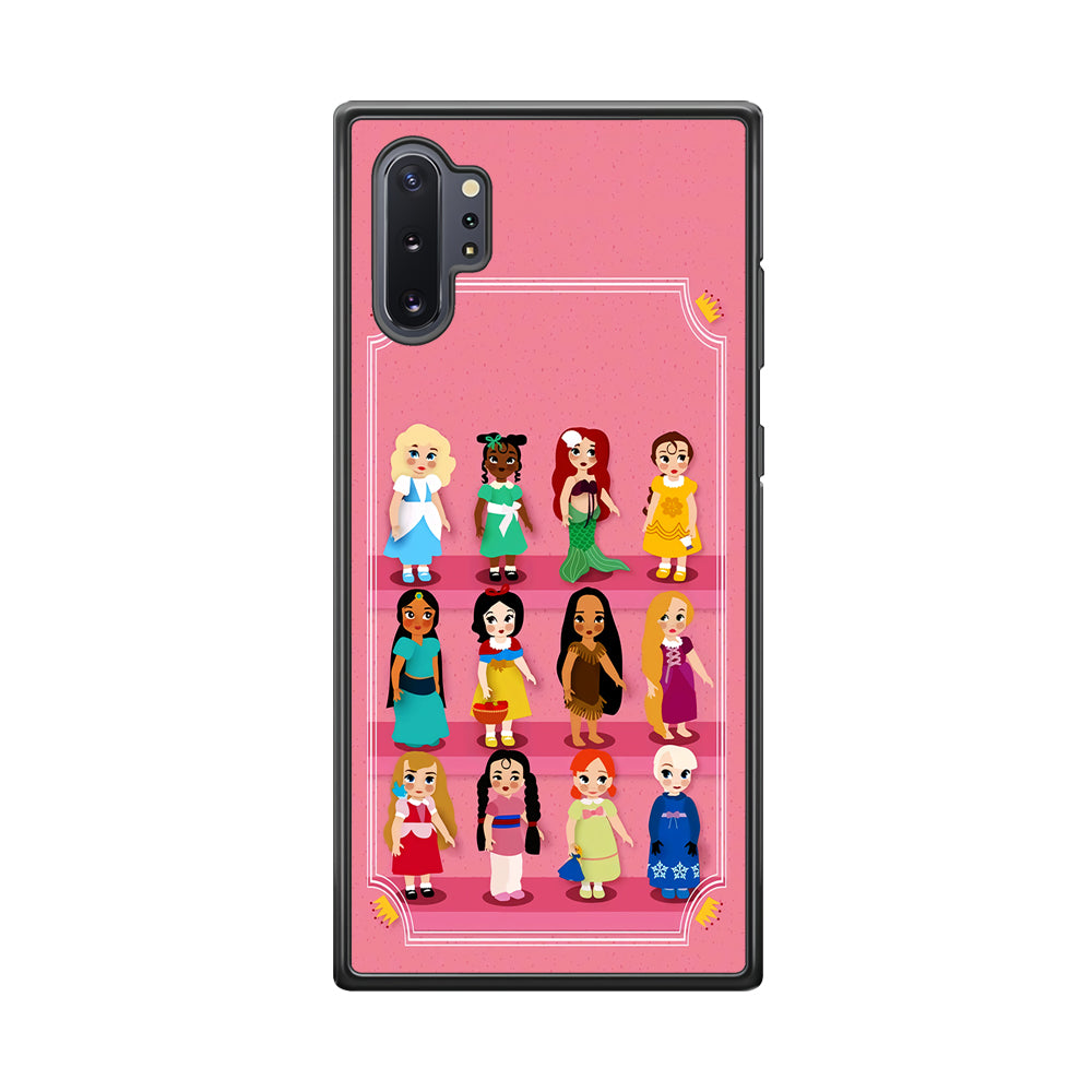 Cute Disney Princess Samsung Galaxy Note 10 Plus Case-Phone Case-Rubber Black (2D Case)-Altracase