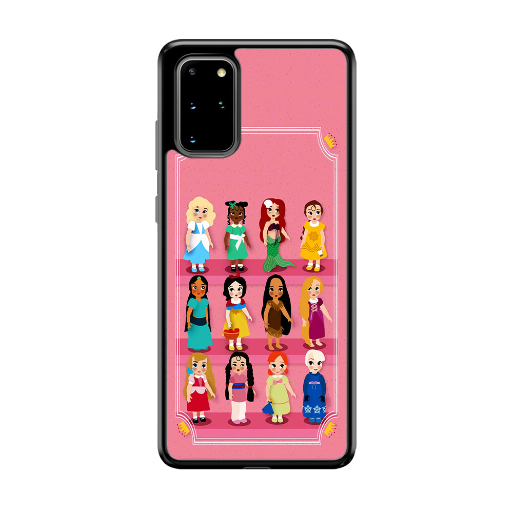 Cute Disney Princess Samsung Galaxy S20 Plus Case-Phone Case-Rubber Black (2D Case)-Altracase