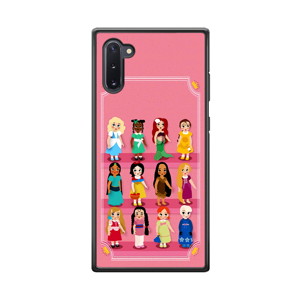 Cute Disney Princess Samsung Galaxy Note 10 Case-Phone Case-Rubber Black (2D Case)-Altracase