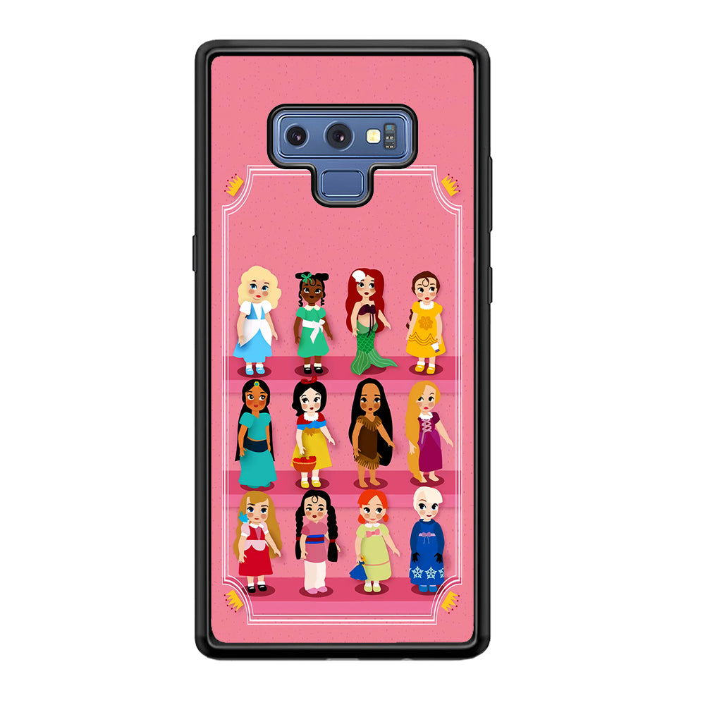 Cute Disney Princess Samsung Galaxy Note 9 Case-Phone Case-Rubber Black (2D Case)-Altracase